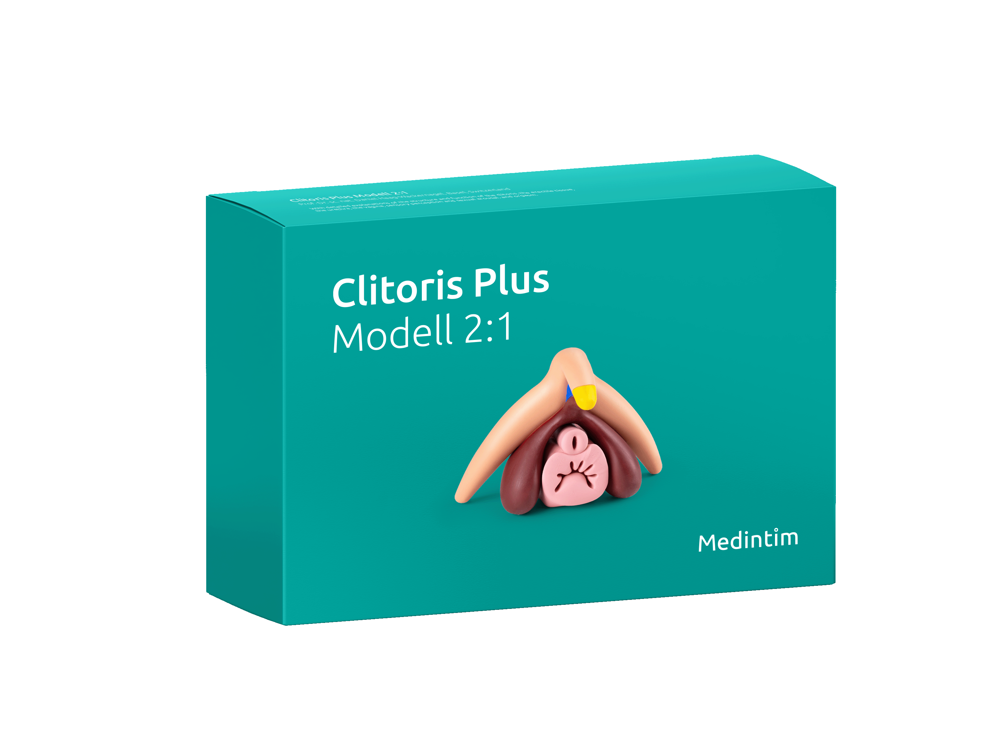 Faltschachtel Clitoris Plus 2:1 Modell